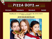 Tablet Screenshot of pizza-boyz.net